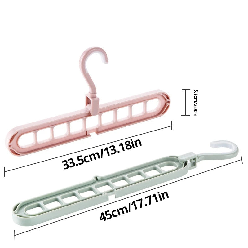 Multifunctionele Opvouwbare Herbruikbare Hanger - Ruimtebesparend en Gemakkelijk Opbergrek voor Huishoudelijke Kleding