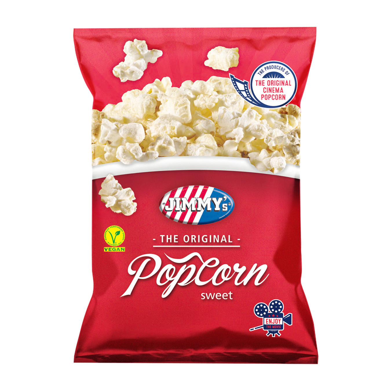 Jimmy's Original Popcorn Sweet | Zoete Popcorn - 100g