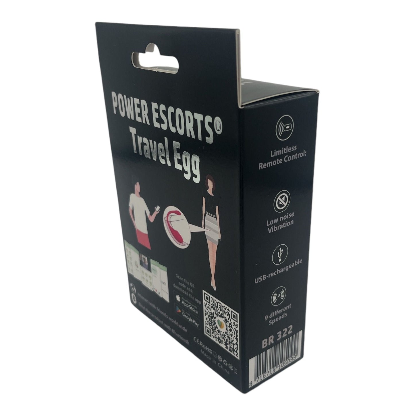 Power Escorts® Travel Egg – App-gestuurde Vibrator