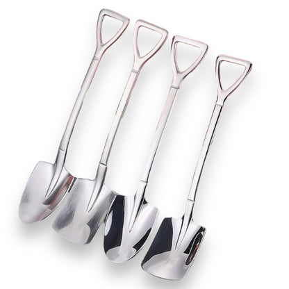 Durable stainless steel mixing spoon - perfect gift for any occasion! 4 pieces