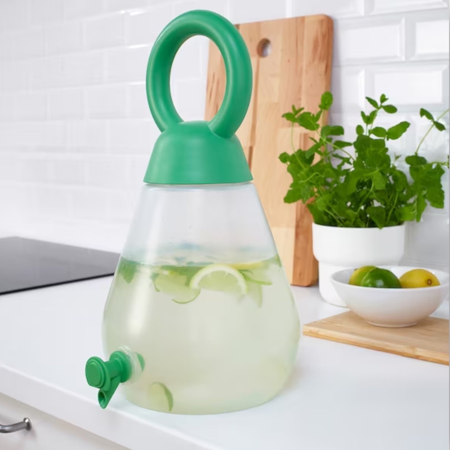 Festive Jug with Tap for Fruity Drinks 4 Liters