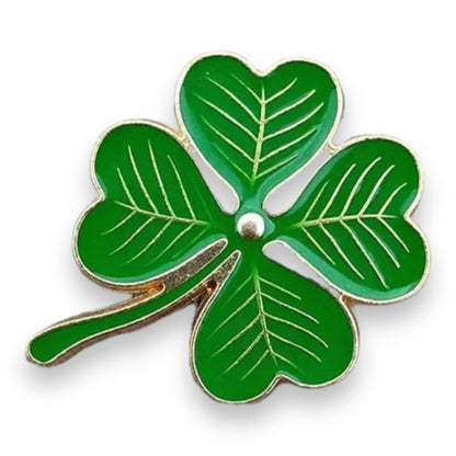 Geluksbloem Badge Pin/Knop - Groen