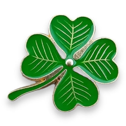 Geluksbloem Badge Pin/Knop - Groen