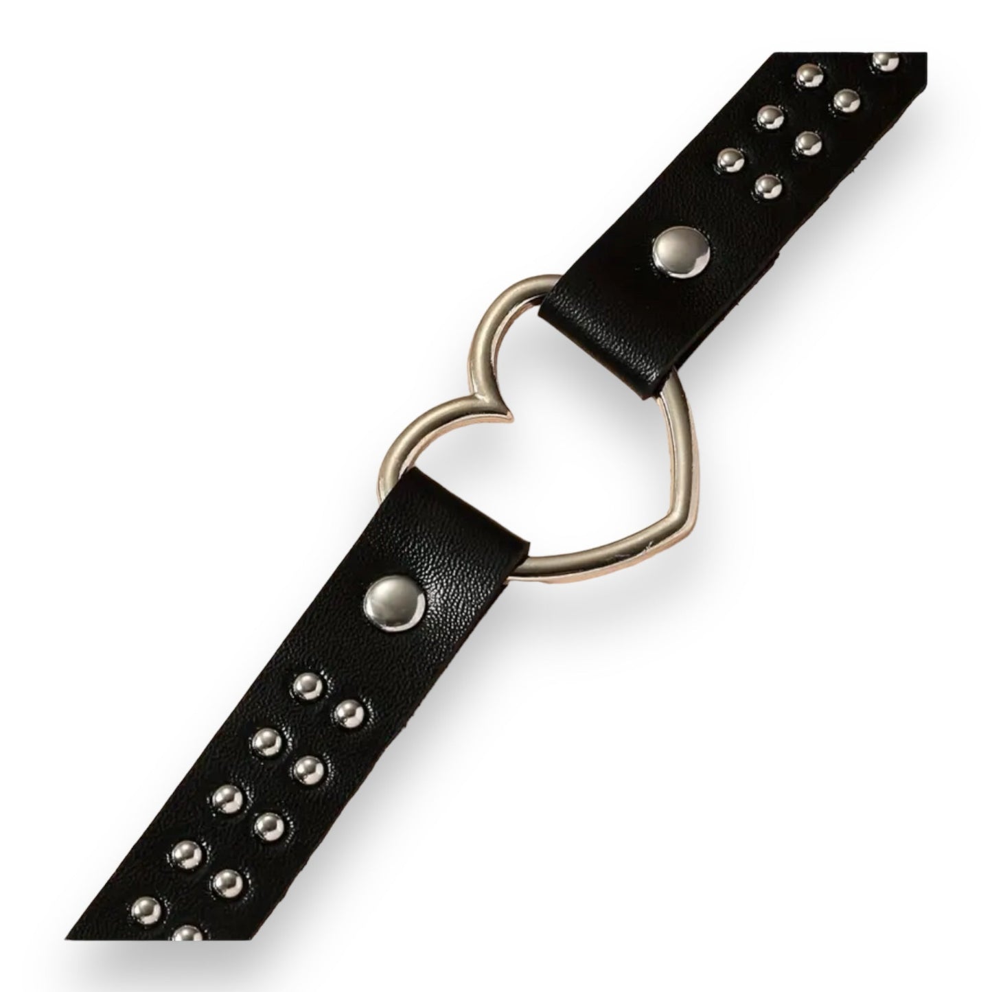 Hartvormige Choker Met Studs - 40cm