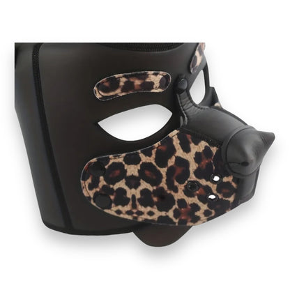 Kinky Pleasure Honden BDSM Masker - 4 Kleuren: Panter, Wit, Blauw, Rood