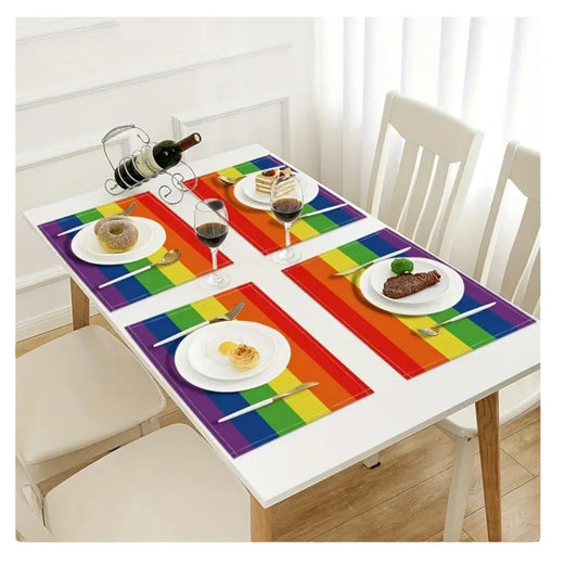 Regenboog Placemats - 32x42cm