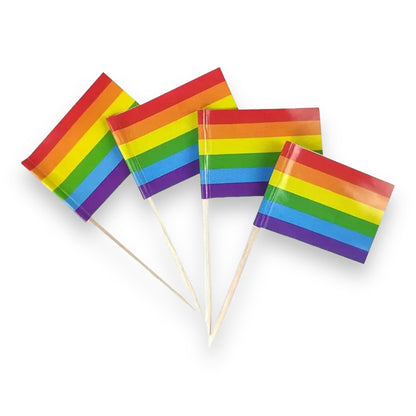 Pride Vlag Party Prikkers - Set van 10