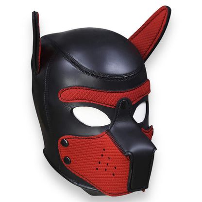 Kinky Pleasure Honden BDSM Masker - 4 Kleuren: Panter, Wit, Blauw, Rood