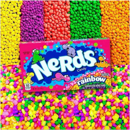 Nerds Fruits - Rainbow 141g - Kleurrijke en Knapperige Snoepjes in Meerdere Smaken