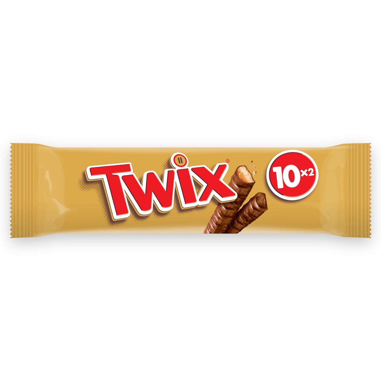 TWIX 10-Pack 500g - Dubbel Genot van Knapperige Koekjes, Romige Karamel en Heerlijke Chocolade