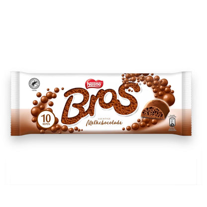 Nestlé Bros 10-Pack 18g - Luchtige Chocolade Repen voor Elke Gelegenheid