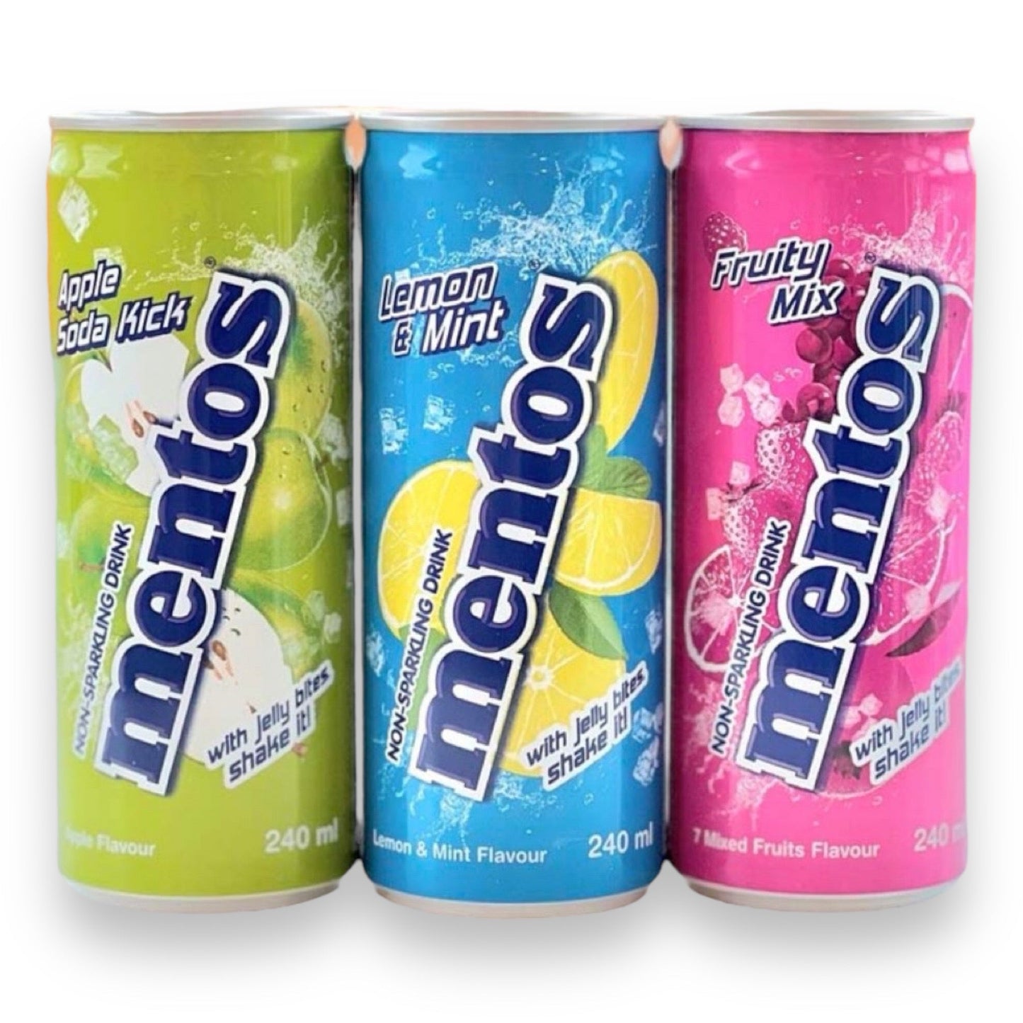 Mentos Fruity Mix Drank - 240ml - Verfrissende Mix van 7 Fruitige Smaken met Jelly Bites