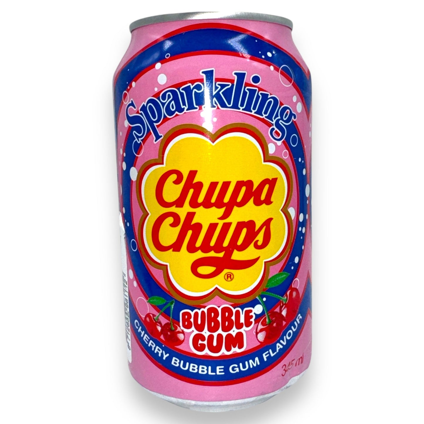 Chupa Chups Sparkling Drinks Bubble Gum Cherry Flavour - 345ml