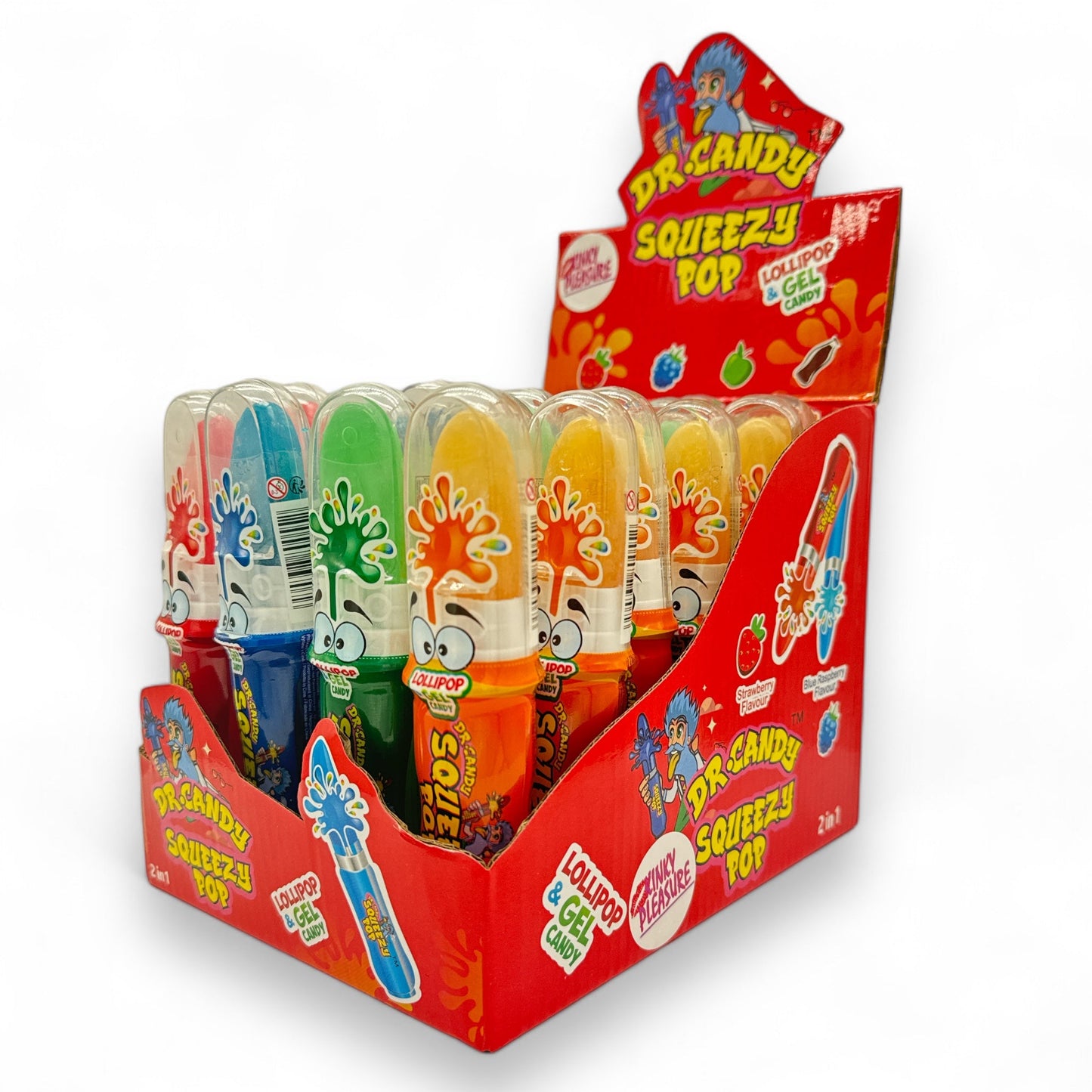 DR Candy Squeezy Pop - Lolly en Gel Snoep in Vier Smaken