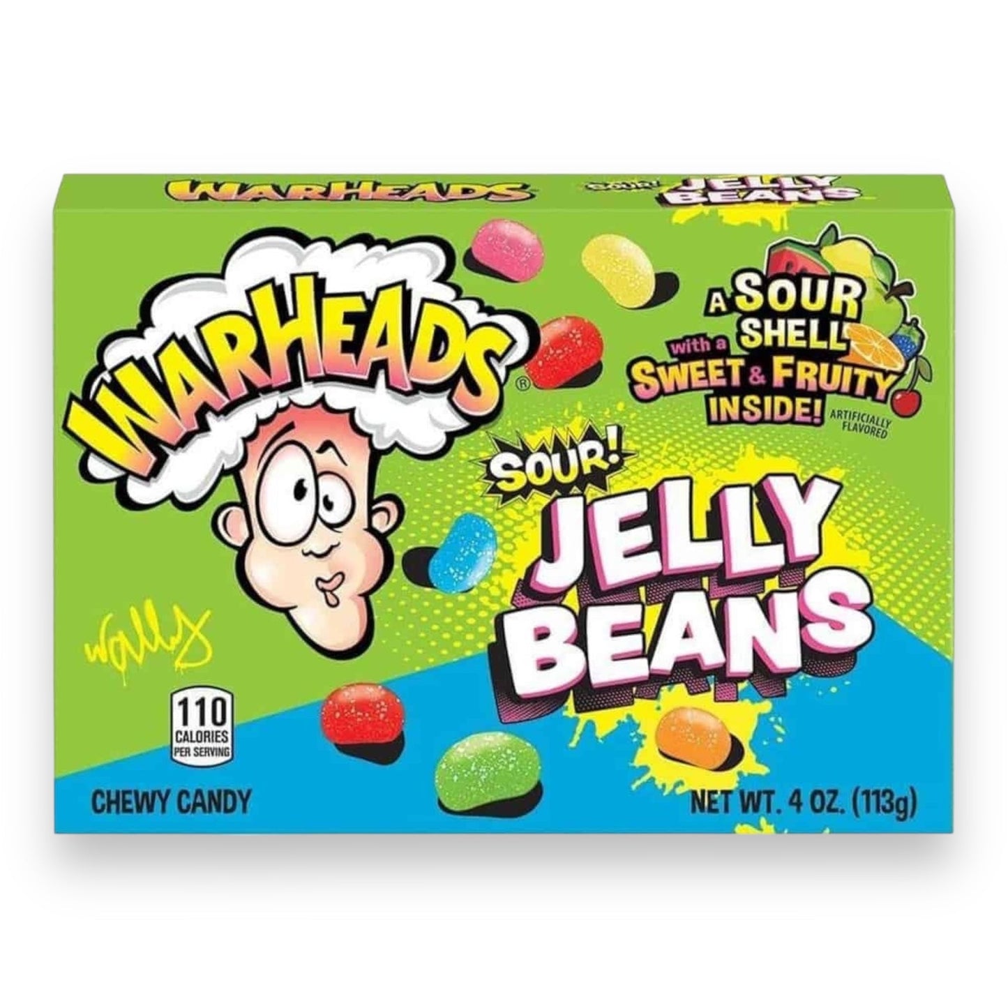 Warheads Jelly Beans - 113 gram | Zoetzure Snoepjes voor de Ultimate Smaakexplosie