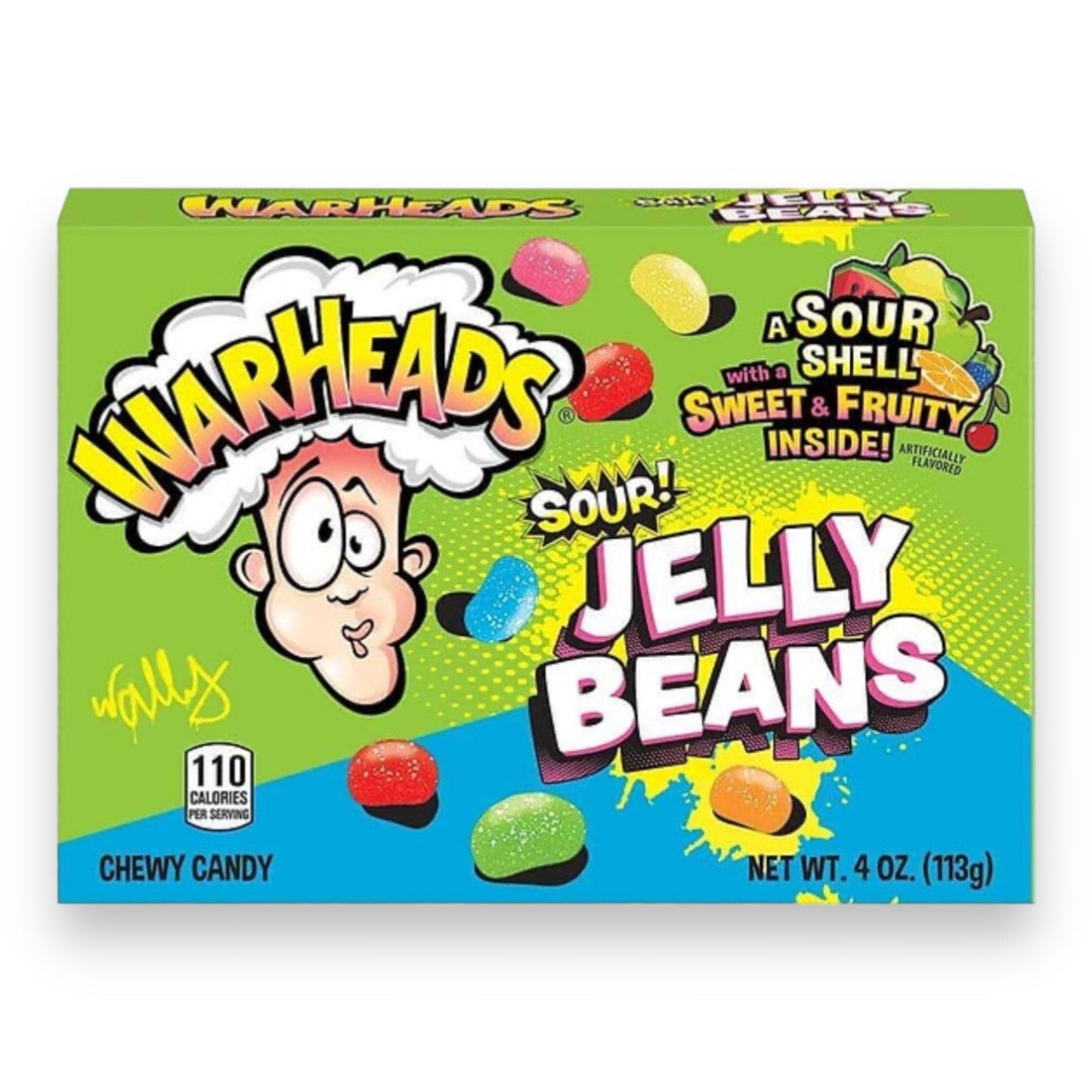 Warheads Jelly Beans - 113 gram | Zoetzure Snoepjes voor de Ultimate Smaakexplosie