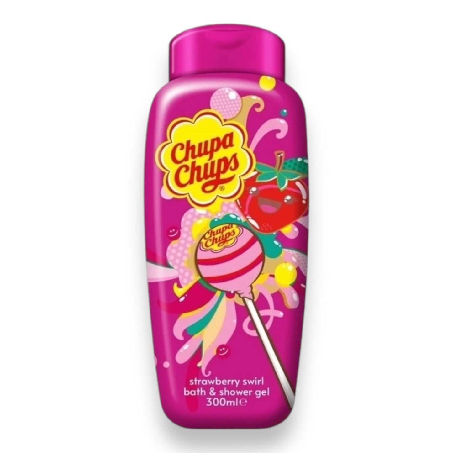 Chupa Chups Bad en Douchegel - Strawberry Swirl 300ml (Aardbeien Geur)