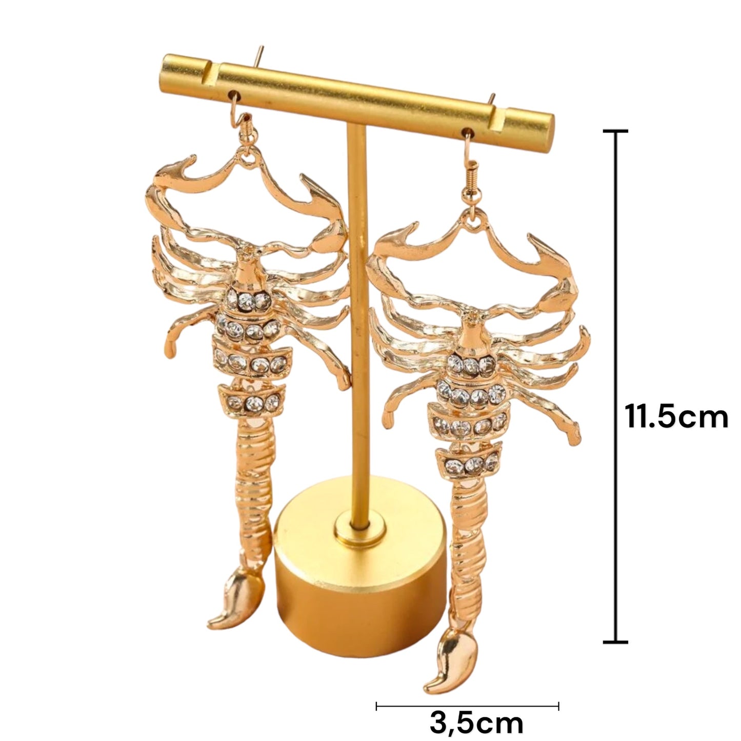 Luxe Schorpioen Oorbellen - 11.5 cm