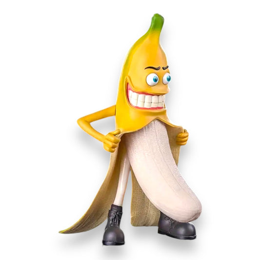 Grappig Bananenbeeldje - 20cm Decoratief Standbeeld