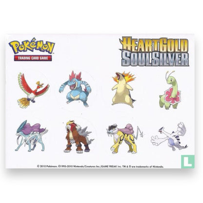 Pokemon - HeartGold SoulSilver - Stickers - 8 Stuks