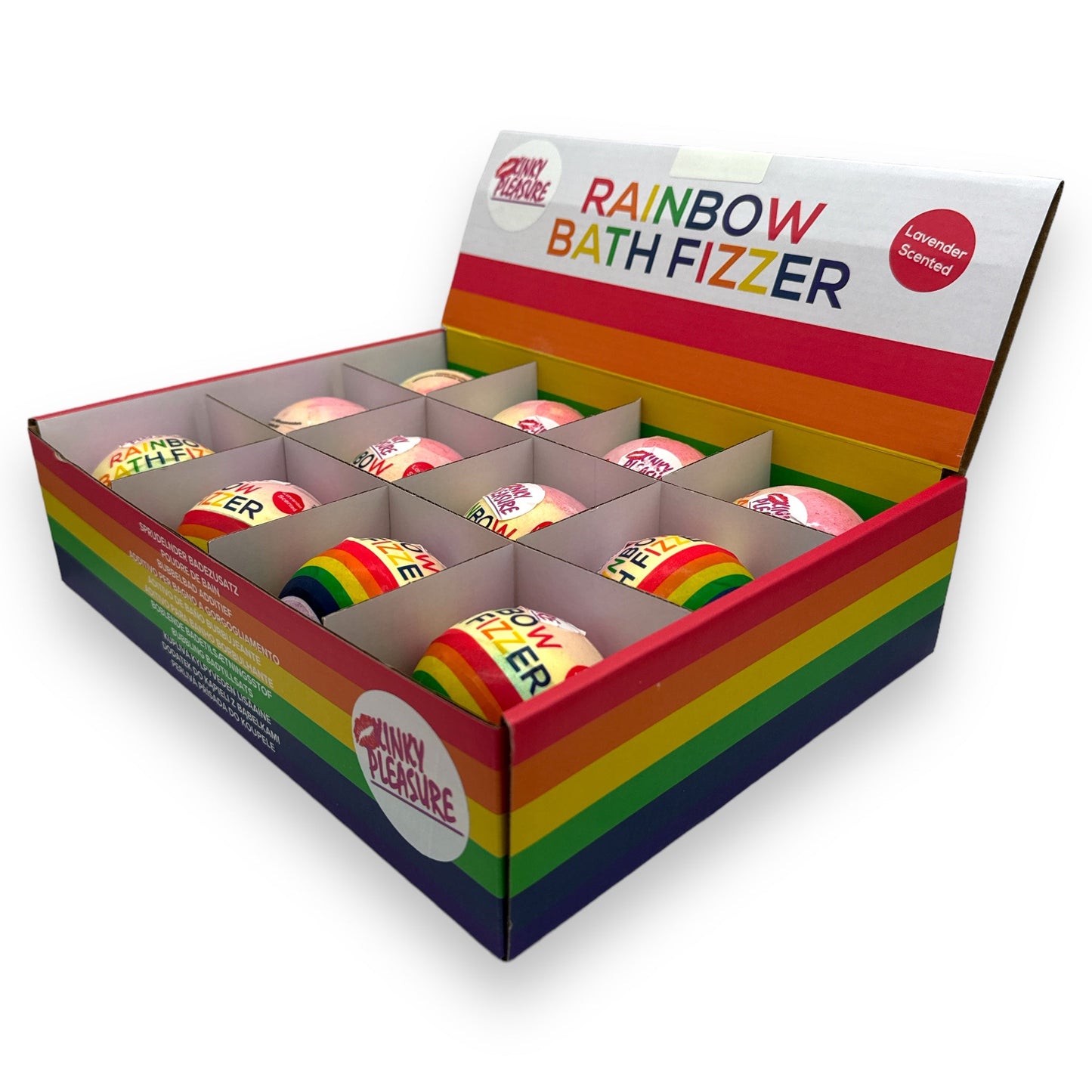 Regenboog Bad Bruisbal - 180g - Voor Kleurige en Ontspannende Bad Ervaringen