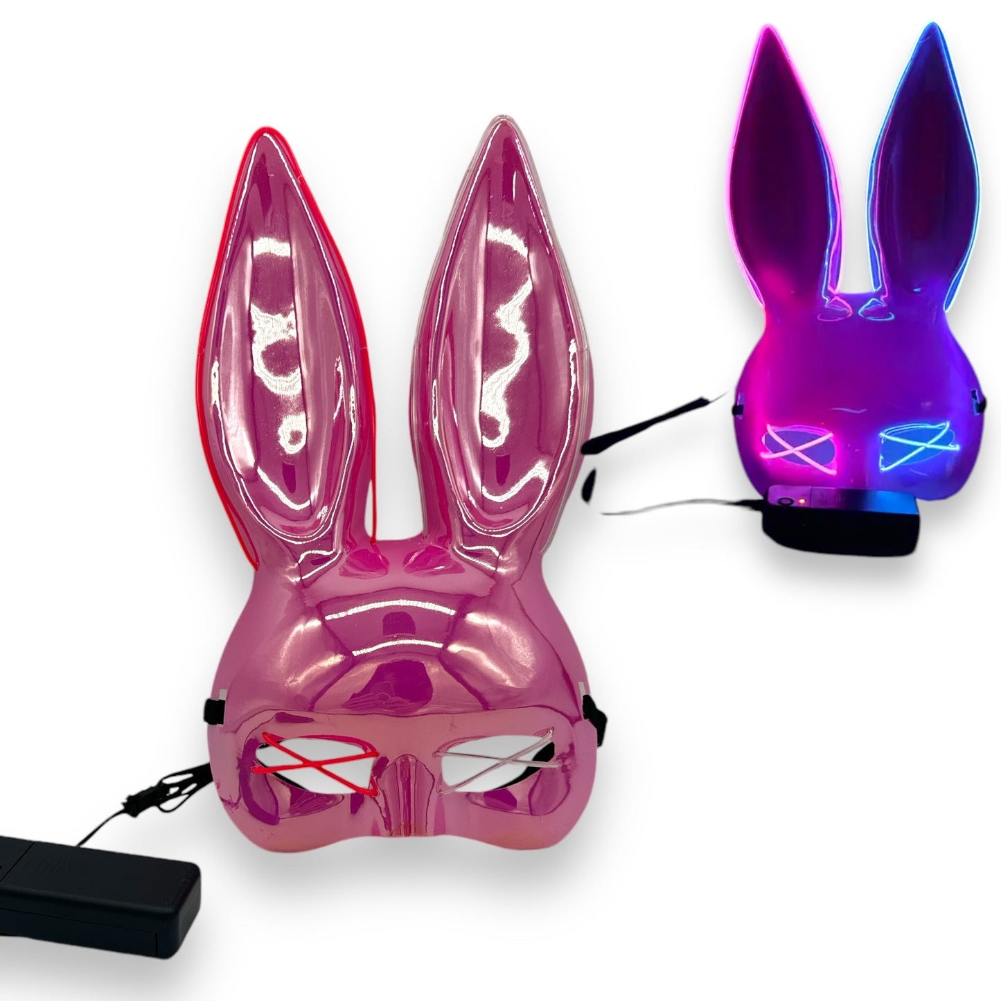 Kinky Pleasure® Bunny Masker met LED-verlichting - Verstelbaar en Opvallend