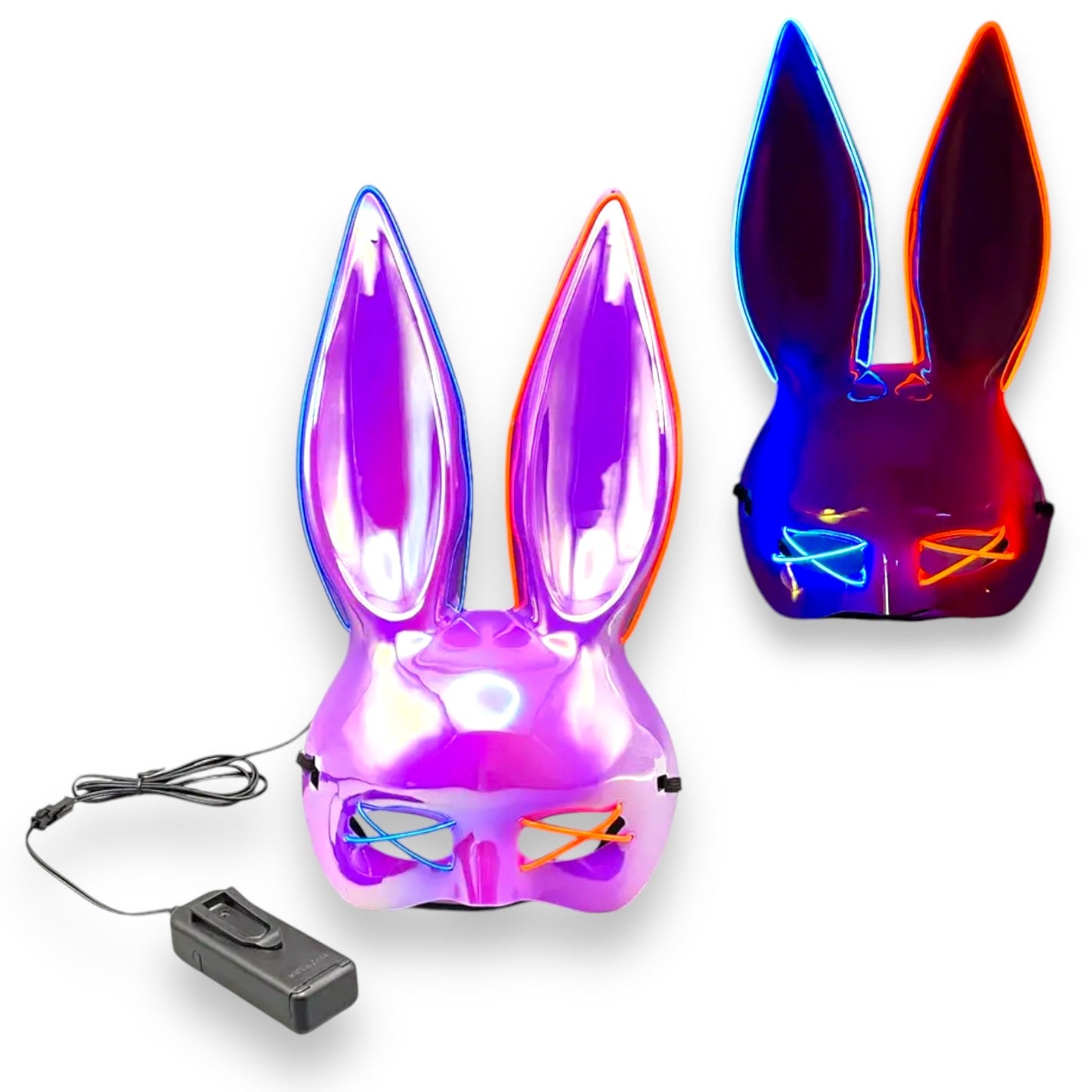 Kinky Pleasure® Bunny Masker met LED-verlichting - Verstelbaar en Opvallend