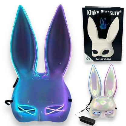 Kinky Pleasure® Bunny Masker met LED-verlichting - Verstelbaar en Opvallend