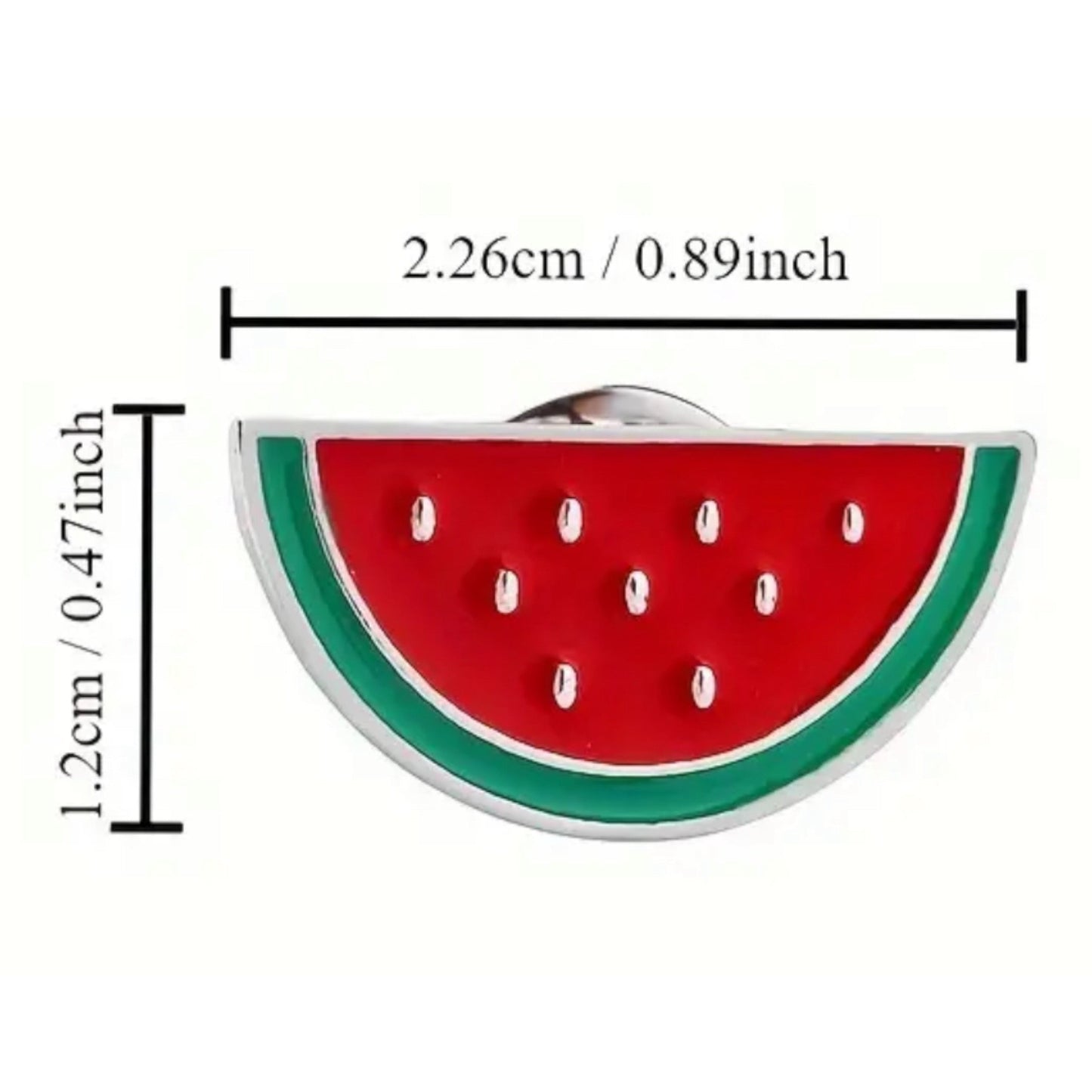 Watermelon Enamel Pin/Button - Fun Summer Accessory