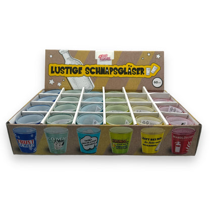 Grappige Shotglaasjes Set - 6 Stuks | 60ml