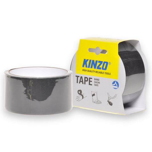 KINZO Tape High Quality Reliable Tools - Zwart - 10 Meter x 48mm | Sterke Tape voor Diverse Toepassingen