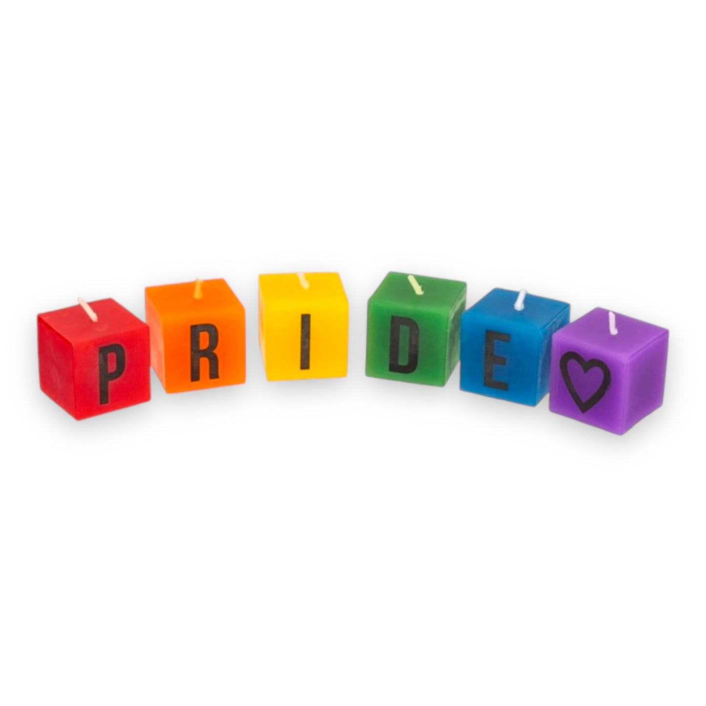 Pride Regenboogkaarsen Set - 6 Stuks