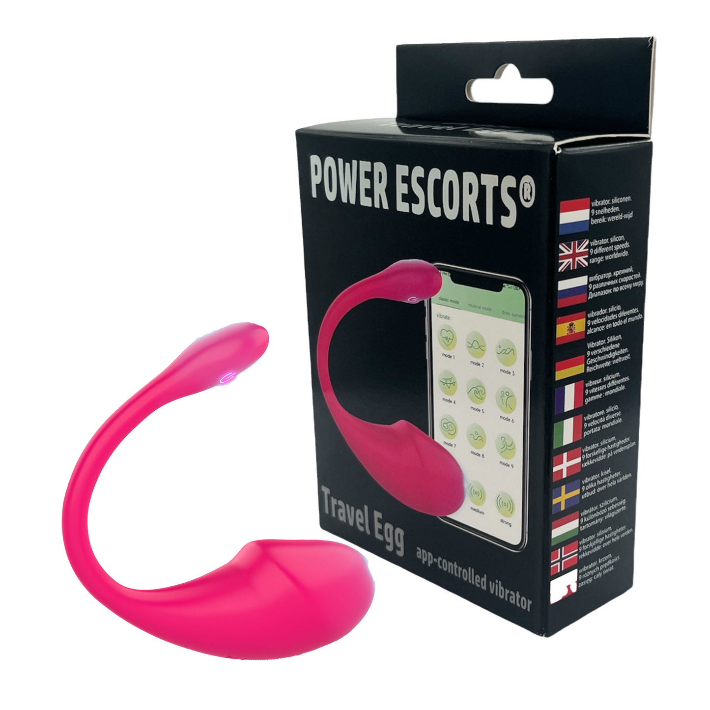 Power Escorts® Travel Egg – App-gestuurde Vibrator