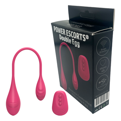 Power Escorts® Double Egg – Draadloze Dubbele Vibrerende Eieren