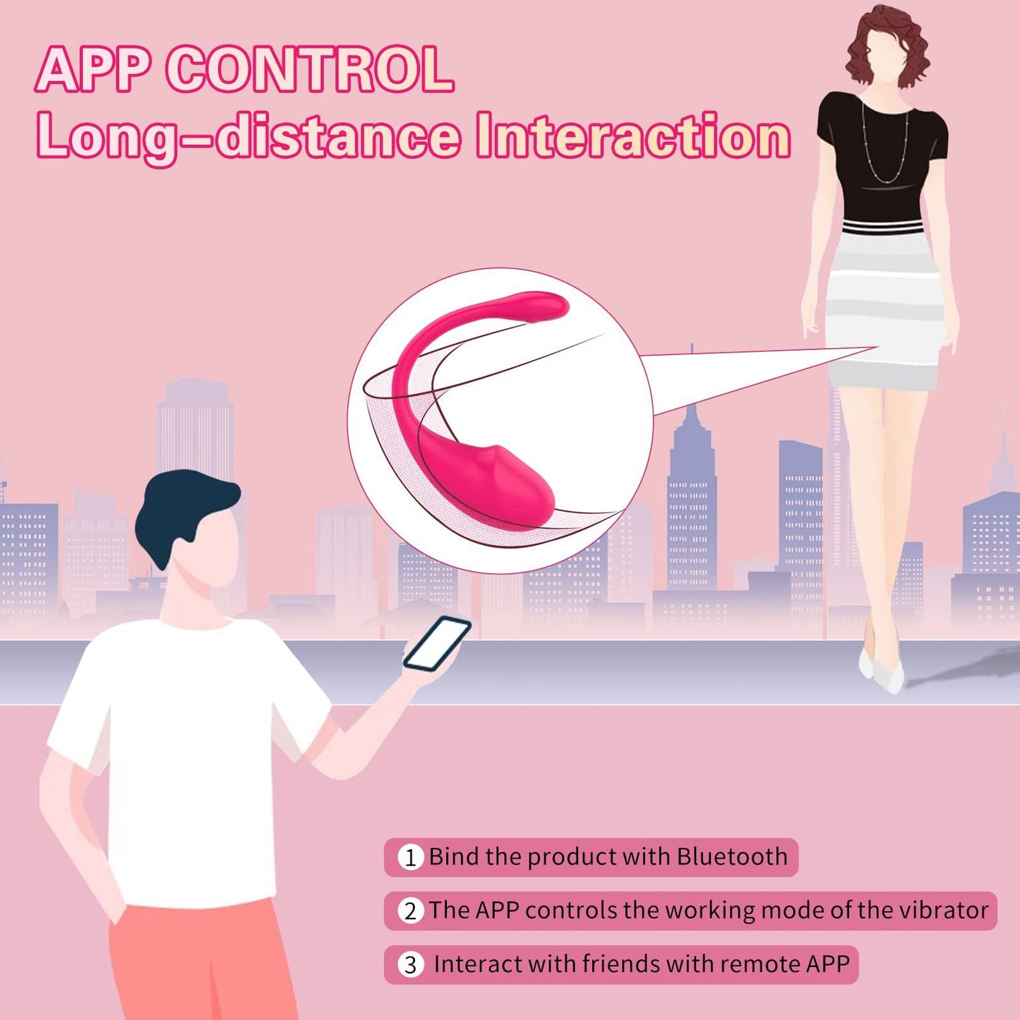 Power Escorts® Travel Egg – App-gestuurde Vibrator