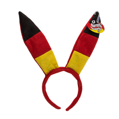 Plush Rabbit headband/Tiara - German flag - Perfect for King's Day and other festive occasions