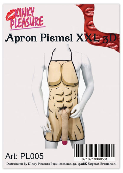 Funny Kitchen Apron with Mega Penis/Piece - An Unforgettable Cooking Experience!