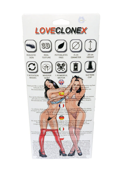 Bossoftoys Hefajstos - Loveclonex - Ultra Realistic Vibrator - Cyber skin feels like real - Better then Silicone - 5-7 cm thick - Suction Cup - Wired Remote - Flesh - 7 inch / 17.5 cm - 21-0004