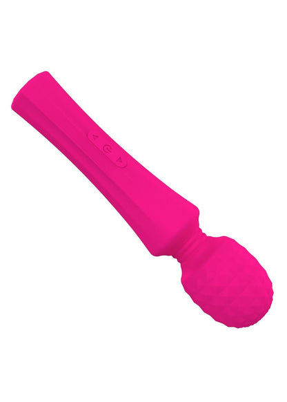 Bossoftoys - 22-00029 - Power wand Massager - Rechargeable - Silicone - 10 Function - Pink - Color Box