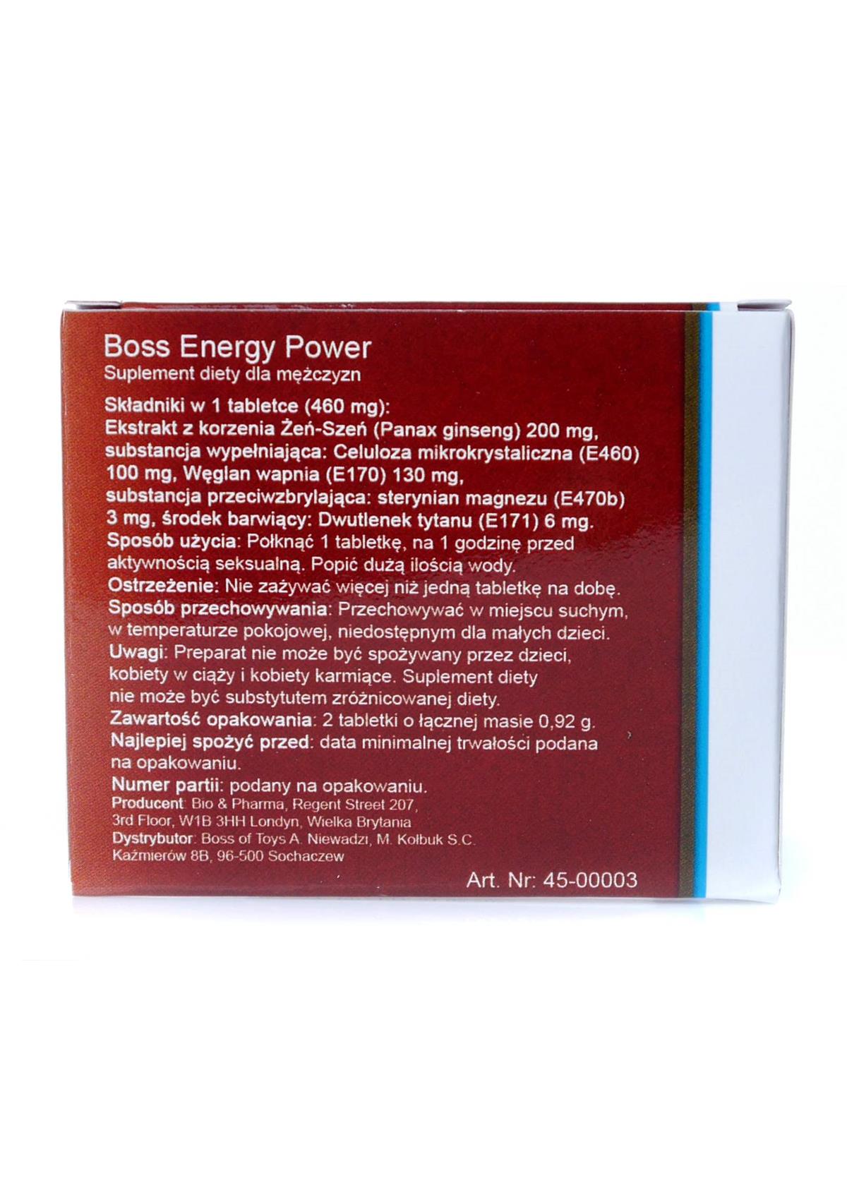 Bossofftoys - Dieetsupplement - Boss Energy Extra Ginseng 2 stuks - 45-00003