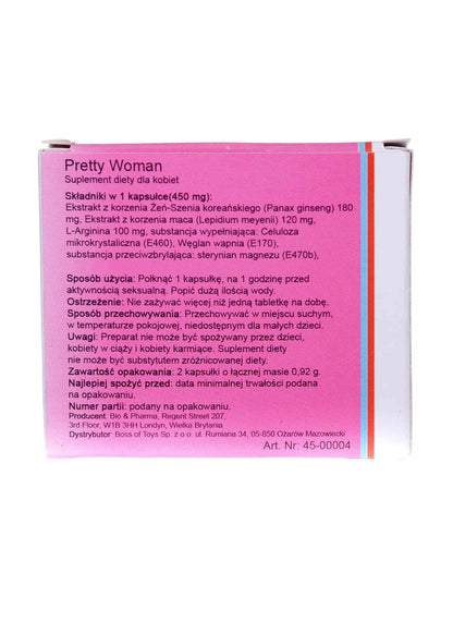 Bossoftoys - Diet supplement - Pretty Woman 2 pcs - Gets higher libido -  45-00004