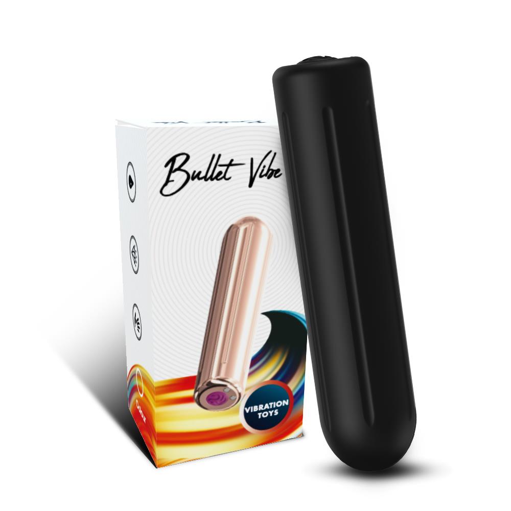 Bossoftoys - 52-00004 - Powerful Rock Bullet - USB rechargeable - 9 vibration modes - matte black