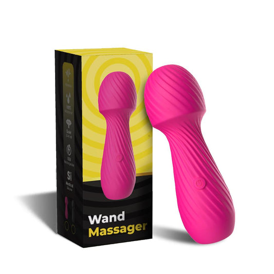 Bossoftoys - 52-00025-1 - Dazzle pink - Silicone Massager Pink USB - 9 Vibration mode - Mini wand