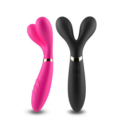 Bossoftoys - Y-Wand pink - dual head vibrator - Fun for two - G-spot - 52-00026-1 - USB rechargeable - 100% waterproof - 9 vibration modes