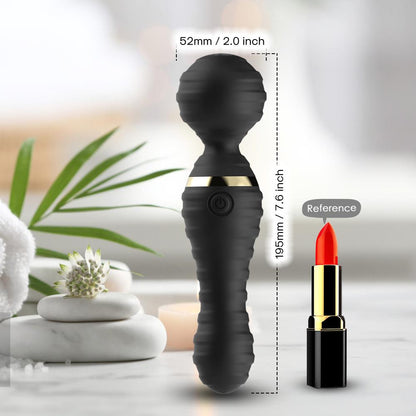 Bossoftoys - 52-00028 - Freedom black - Silicone Massager Black - USB - 9 Vibration mode - Mini wand