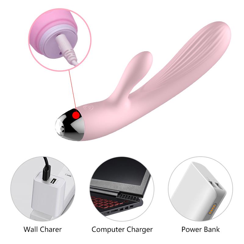 Design G-spot Vibrator - 22.4 cm - Heat function - 10 Functions - Rechargeable - Luxury Gift Box - Pink