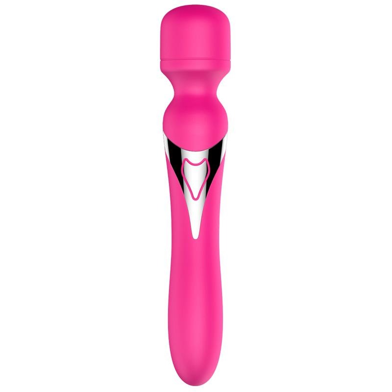 Dual Massager - Design G-spot Vibrator - 22.6 cm - 7 Pulsation Modes and 7 Functions - Rechargeable - Width 3.2/4.2 cm - Luxury Gift Box - Pink