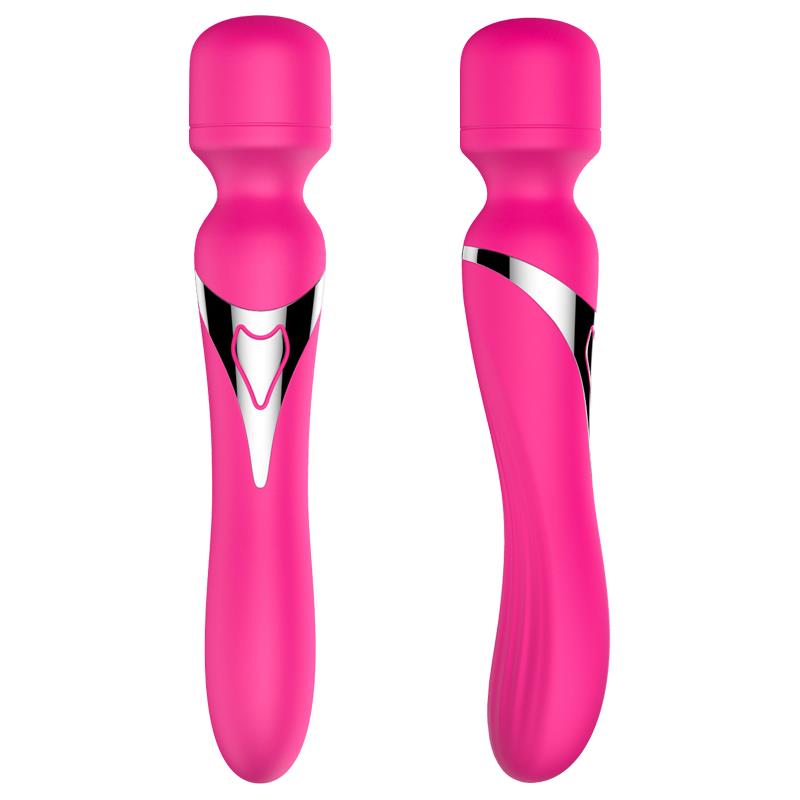 Dual Massager - Design G-spot Vibrator - 22.6 cm - 7 Pulsation Modes and 7 Functions - Rechargeable - Width 3.2/4.2 cm - Luxury Gift Box - Pink