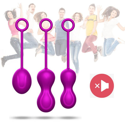 Kegel Balls 3-Pack Set - Luxury Gift Box - Purple - Geisha Ball Set