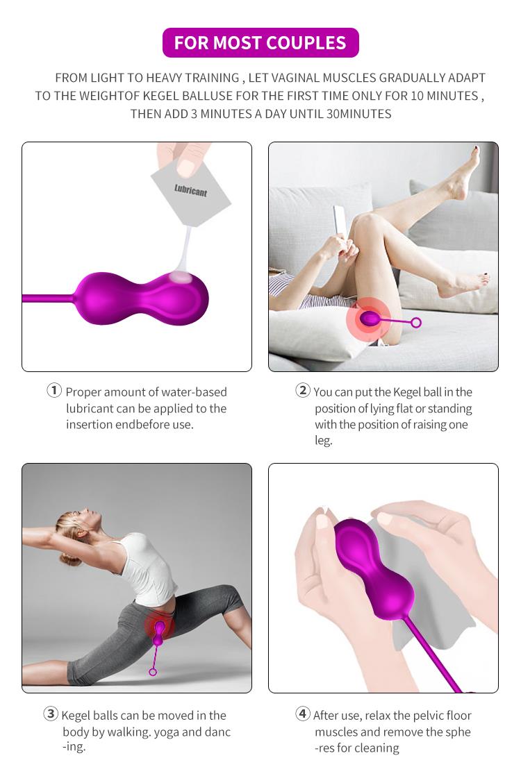 Kegel Balls 3-Pack Set - Luxury Gift Box - Purple - Geisha Ball Set